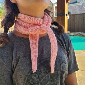 Neck scarf Sophie scarf, small scarf, spring/autumn scarf Knitted Handmade Scarf